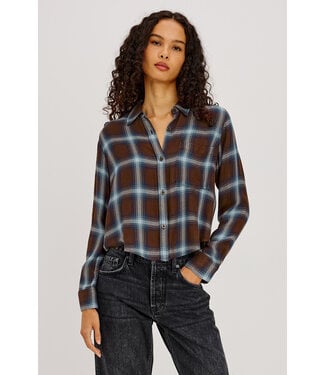 Rails Malin shirt Espresso indigo