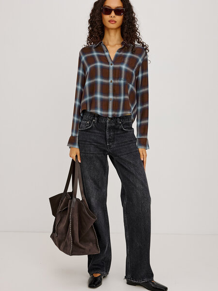 Rails Malin shirt Espresso indigo