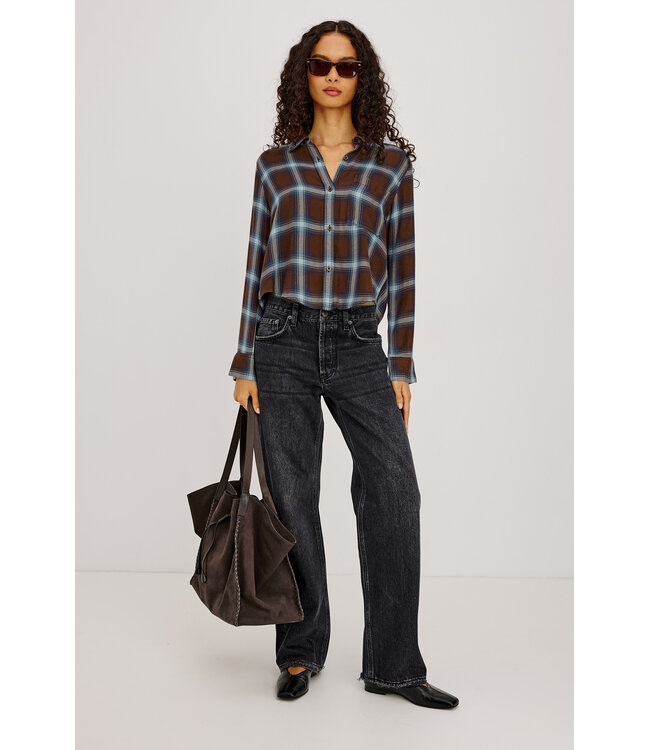 Rails Malin shirt Espresso indigo