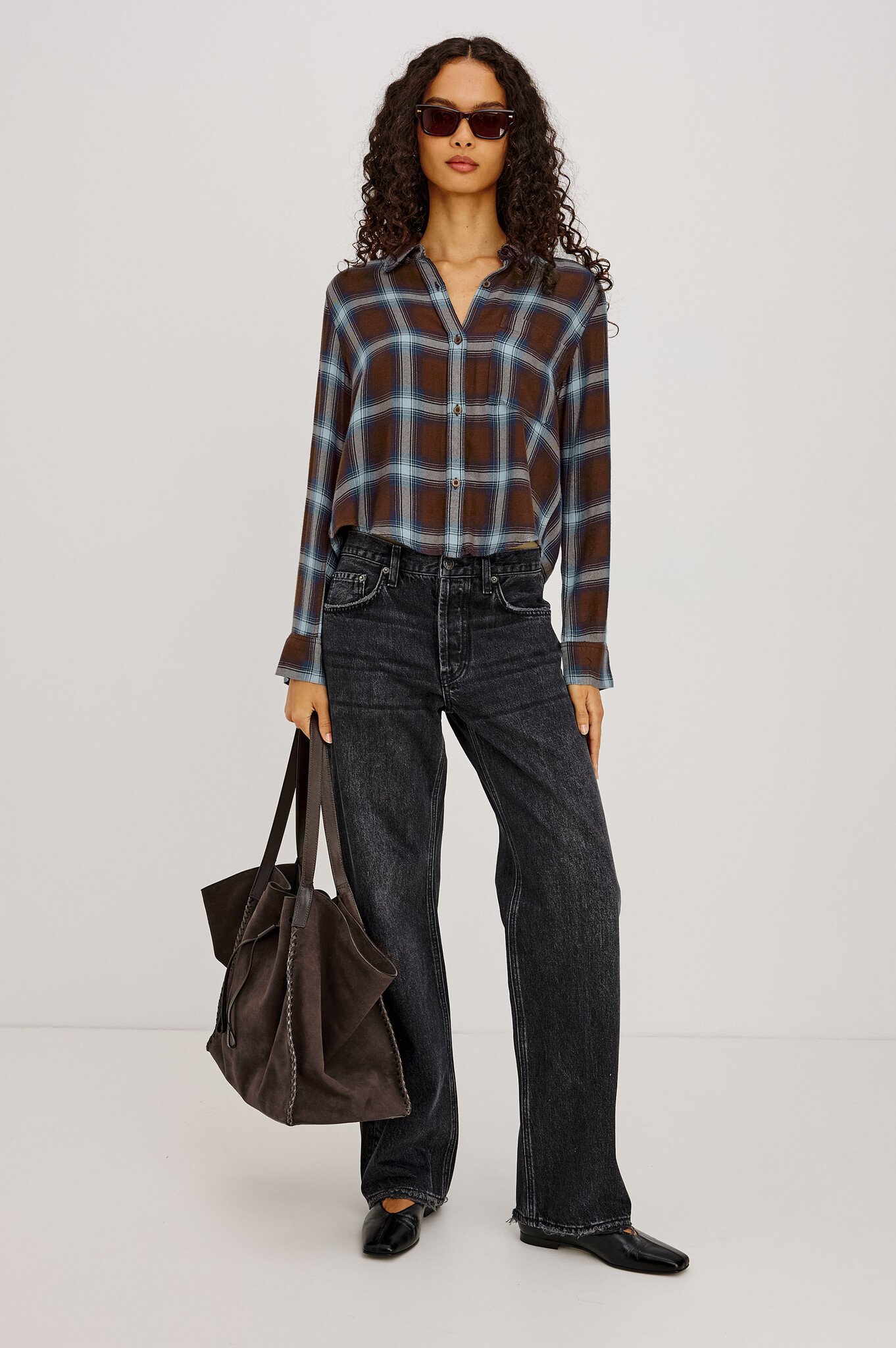 Rails Malin shirt Espresso indigo