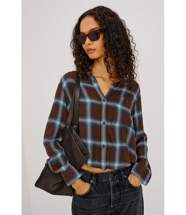 Rails Malin shirt Espresso indigo