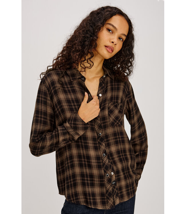 Rails Hunter shirt Almond black
