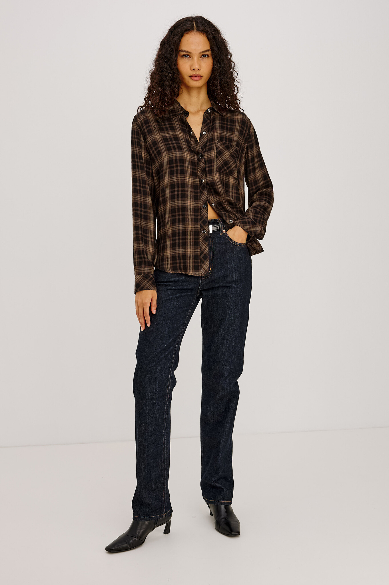 Rails Hunter shirt Almond black