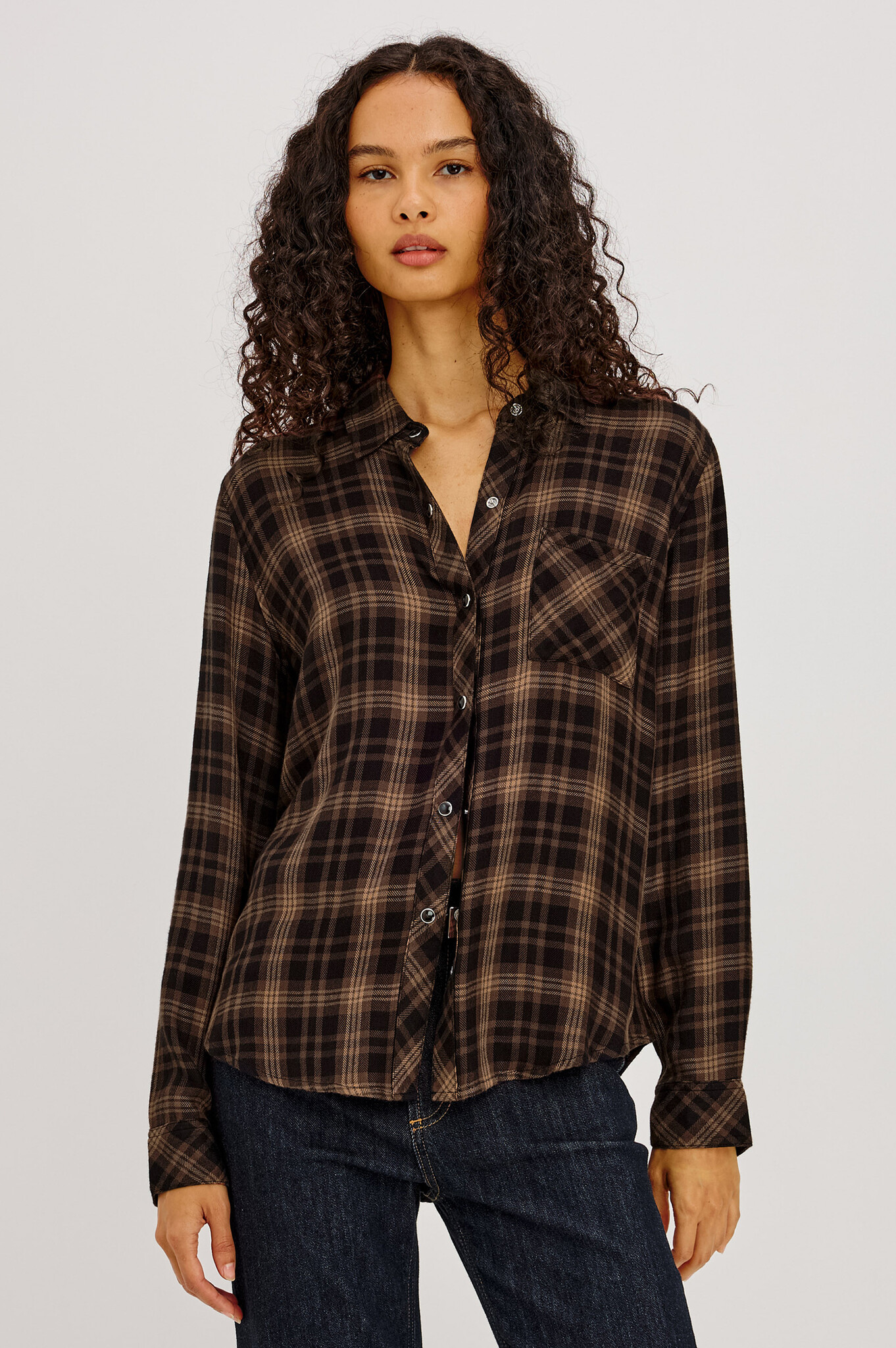 Rails Hunter shirt Almond black