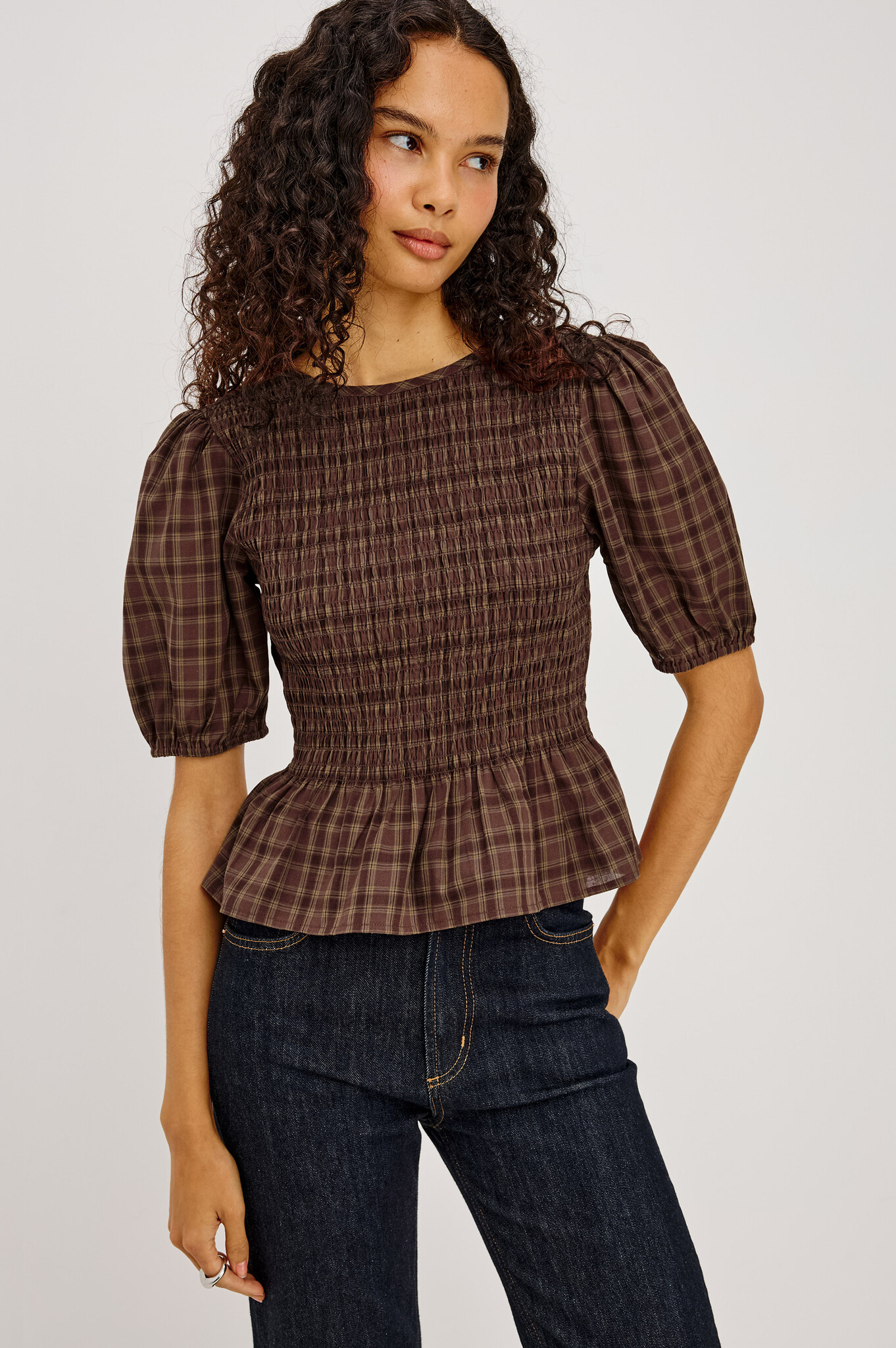 Rails Zane top Espresso olive