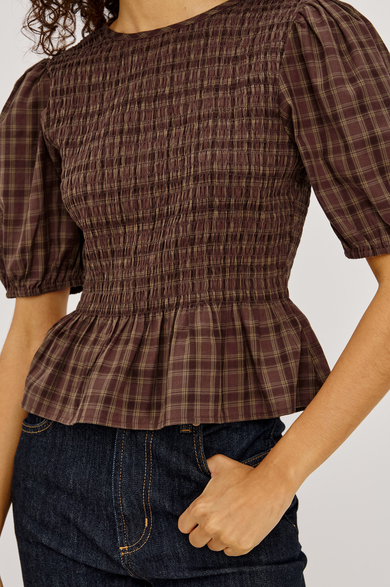 Rails Zane top Espresso olive