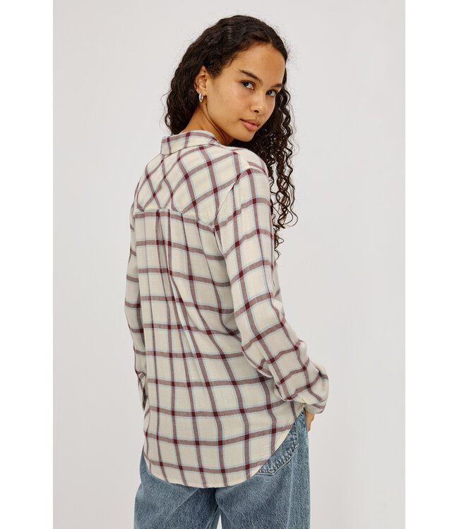 Rails Hunter shirt Ivory cardinal