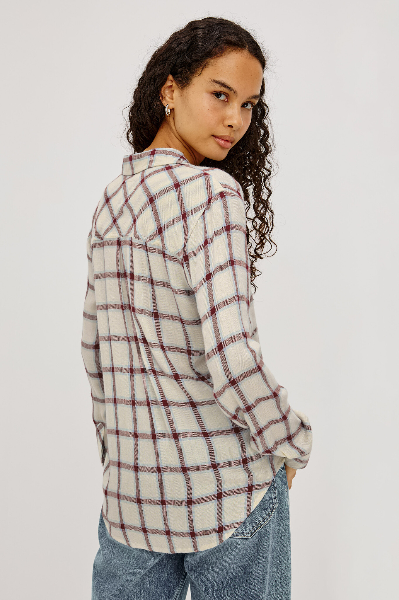 Rails Hunter shirt Ivory cardinal
