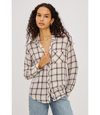 Rails Hunter shirt Ivory cardinal