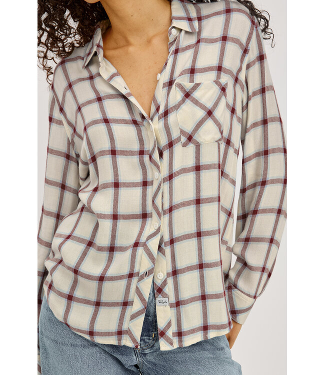 Rails Hunter shirt Ivory cardinal