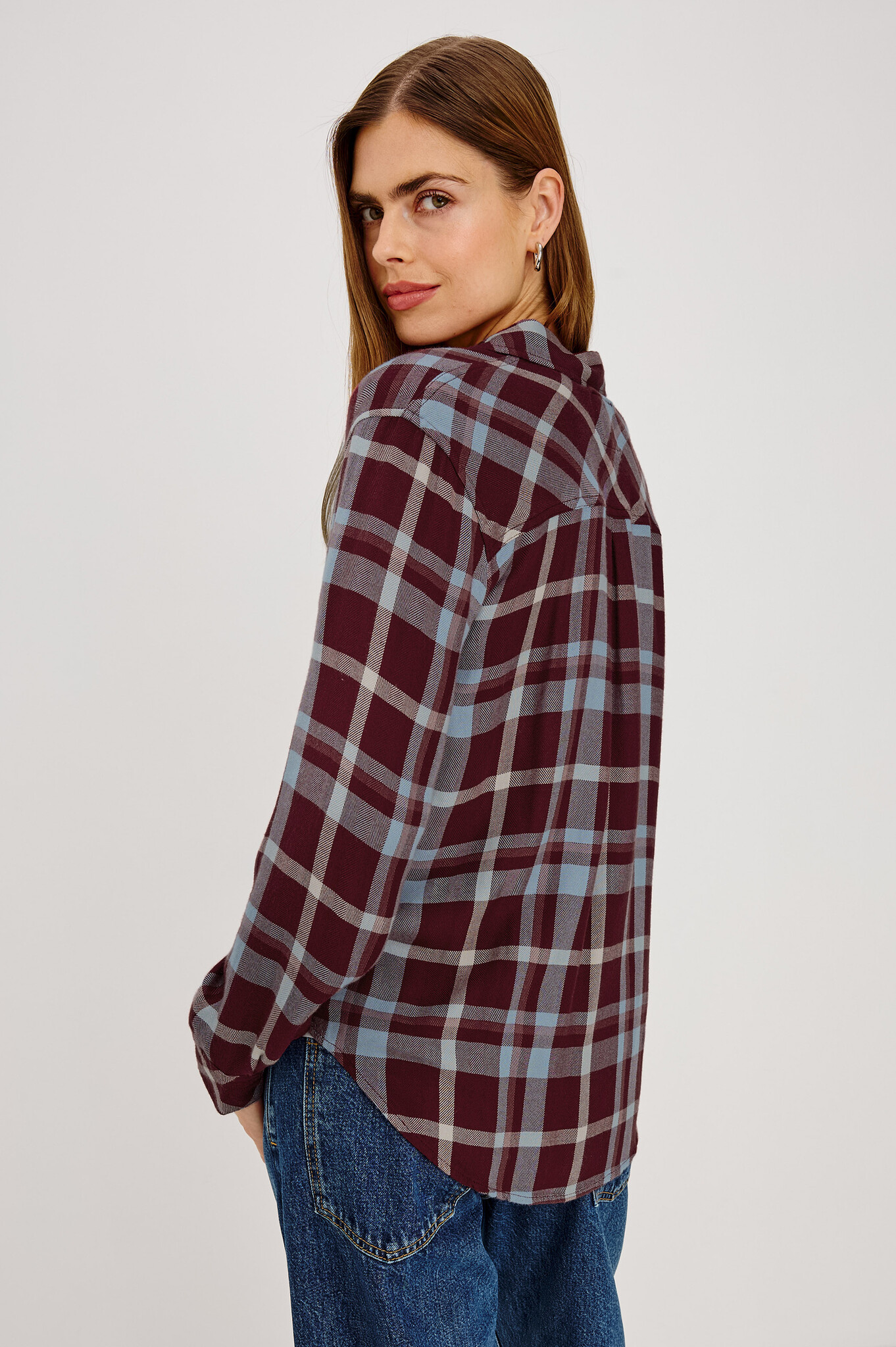 Rails Hunter shirt Plum cream