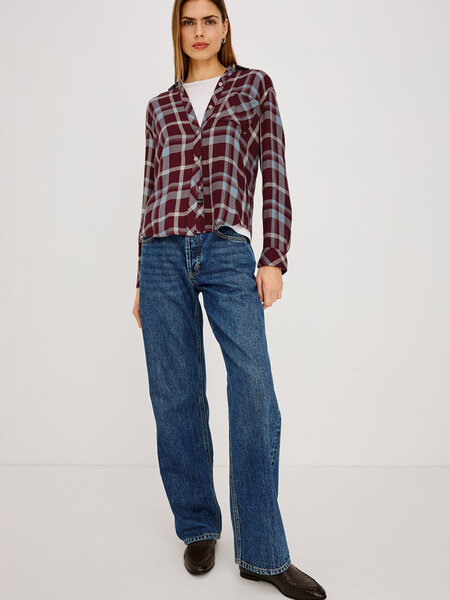 Rails Hunter shirt Plum cream