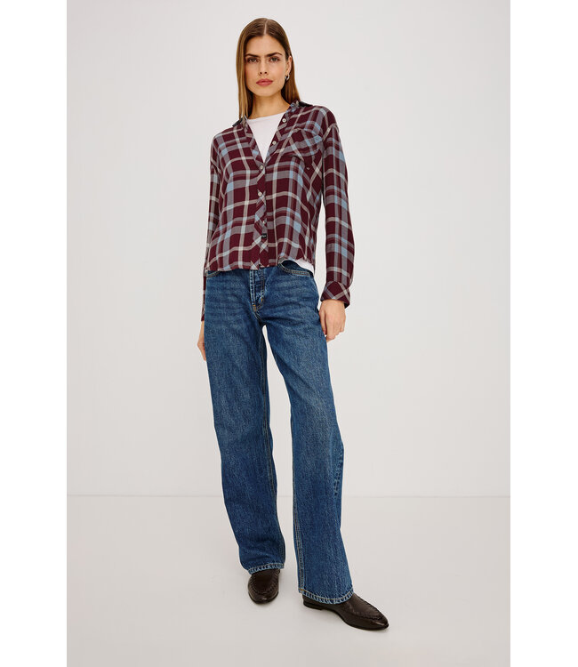 Rails Hunter shirt Plum cream