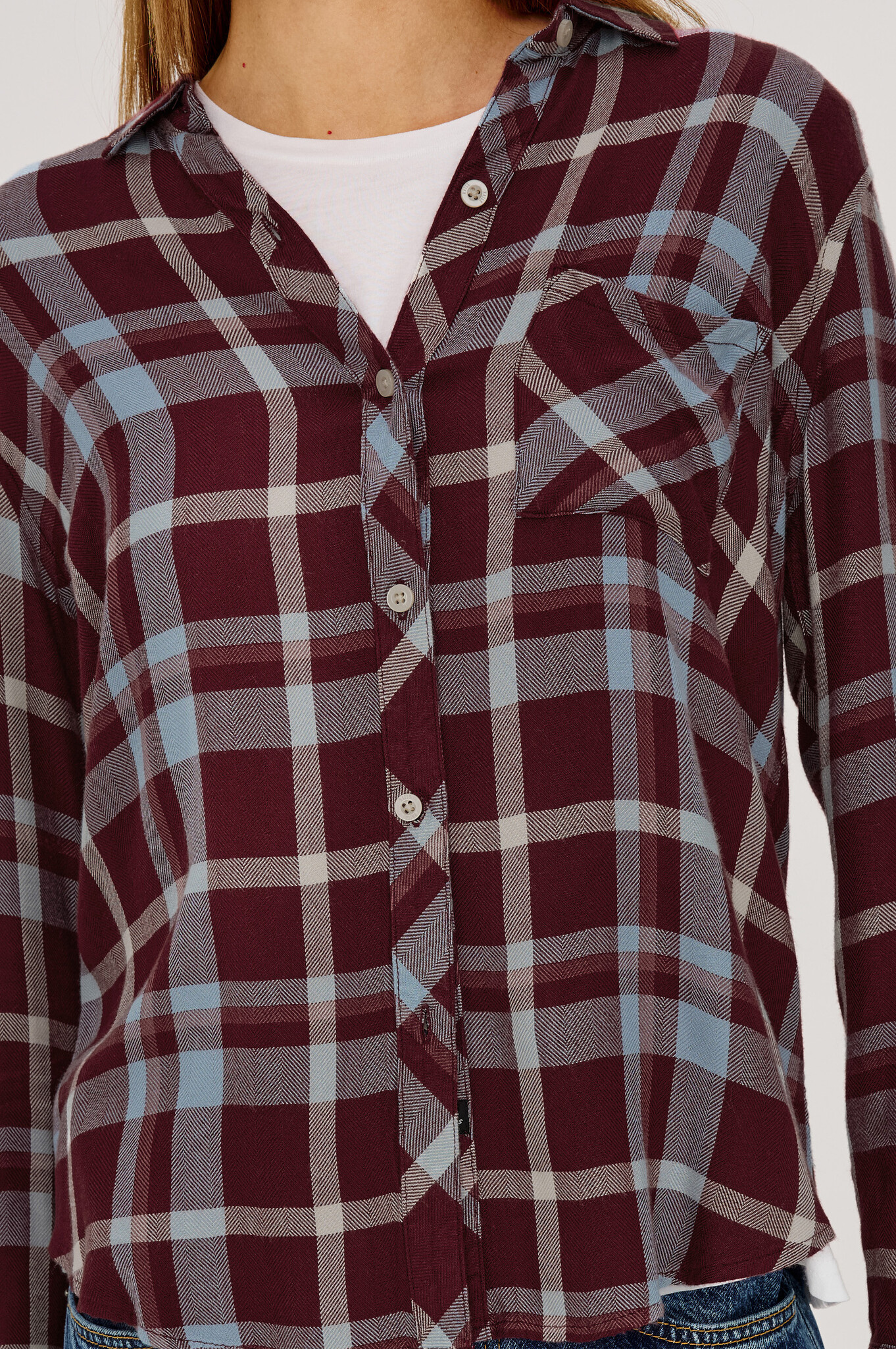 Rails Hunter shirt Plum cream
