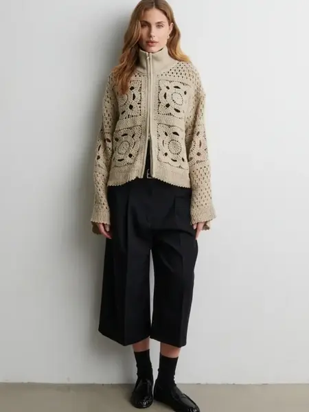 Second Female Sella cropped trousers Black