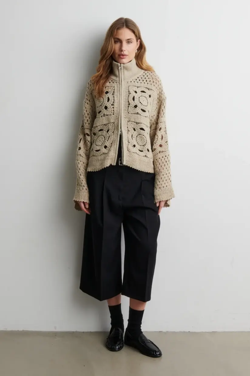 Second Female Sella cropped trousers Black