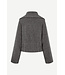 Samsoe Samsoe Samirra zip cardigan Dark grey melange