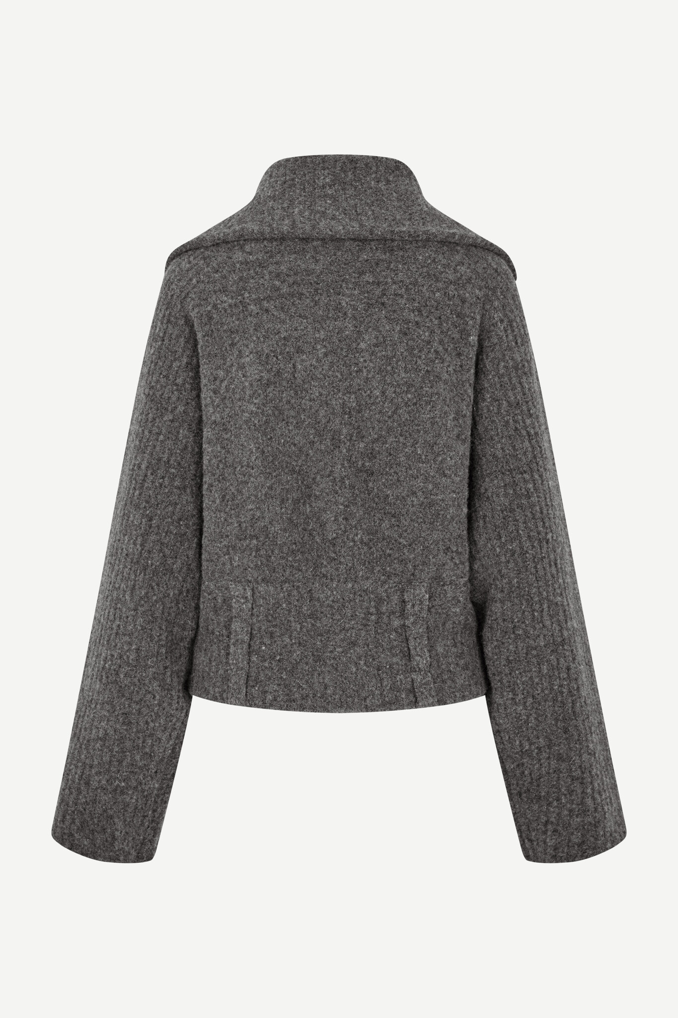 Samsoe Samsoe Samirra zip cardigan Dark grey melange