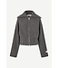 Samsoe Samsoe Samirra zip cardigan Dark grey melange