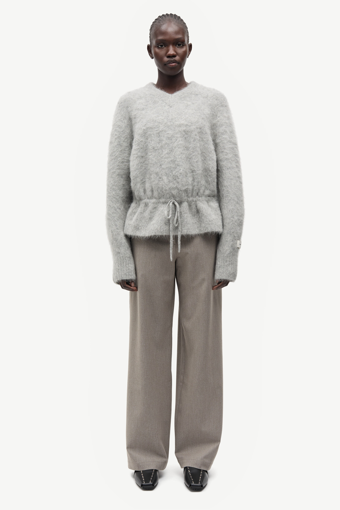 Samsoe Samsoe Salo v-neck Grey melange