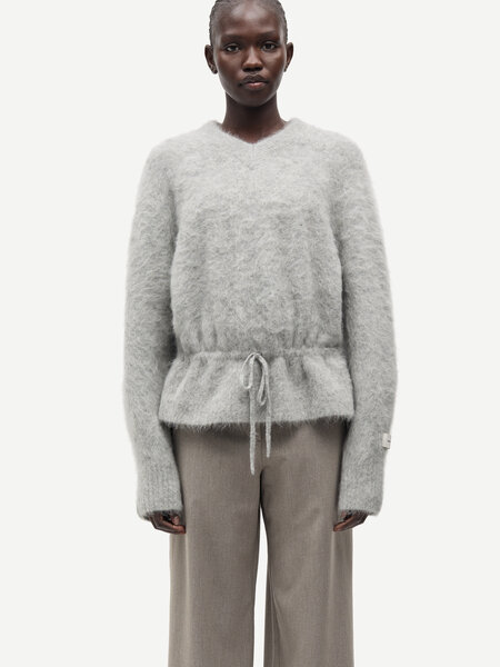 Samsoe Samsoe Salo v-neck Grey melange