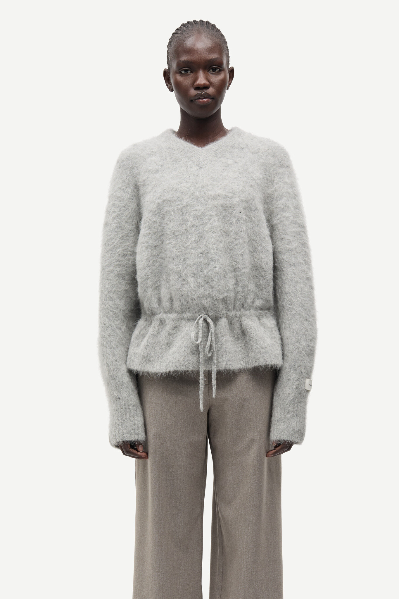 Samsoe Samsoe Salo v-neck Grey melange