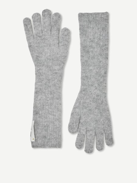 Samsoe Samsoe Sarue long gloves Grey melange