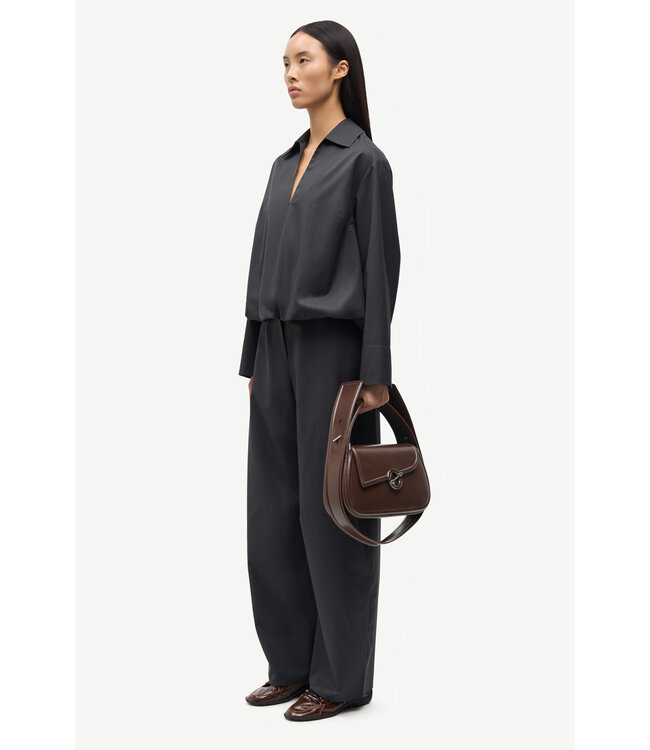 Samsoe Samsoe Saroko trousers Black melange