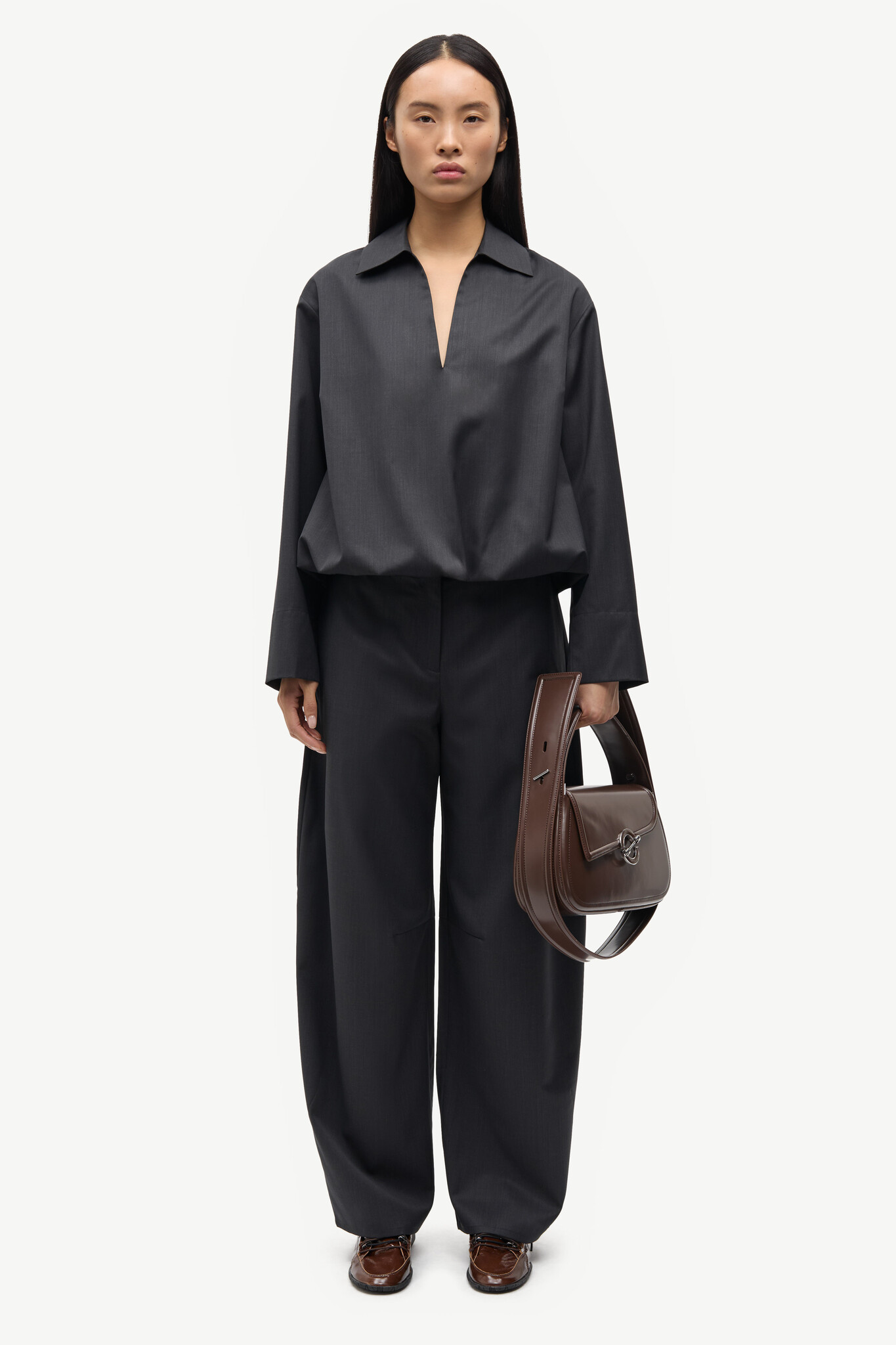 Samsoe Samsoe Saroko trousers Black melange