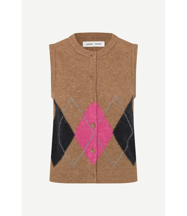 Samsoe Samsoe Sanoura vest Lead grey