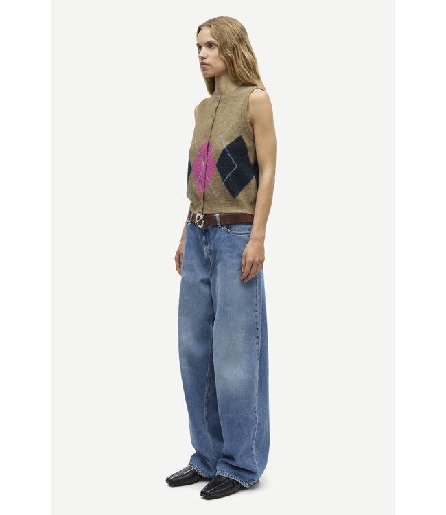 Samsoe Samsoe Sanoura vest Lead grey