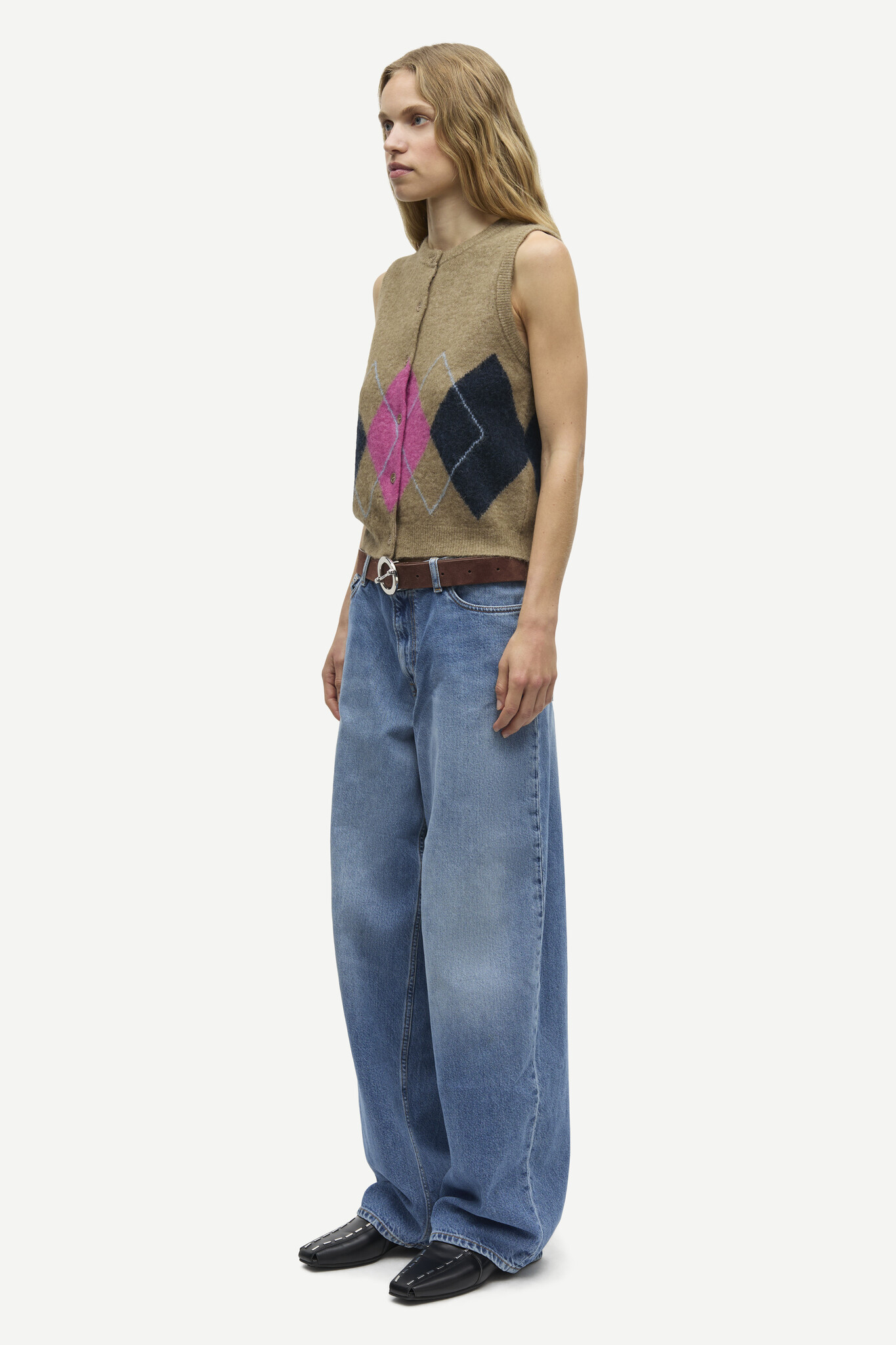 Samsoe Samsoe Sanoura vest Lead grey