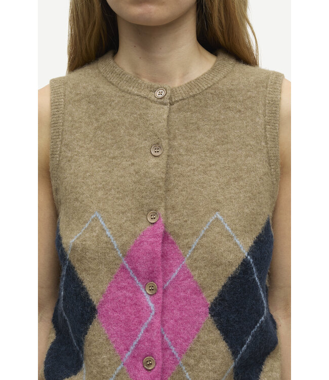 Samsoe Samsoe Sanoura vest Lead grey