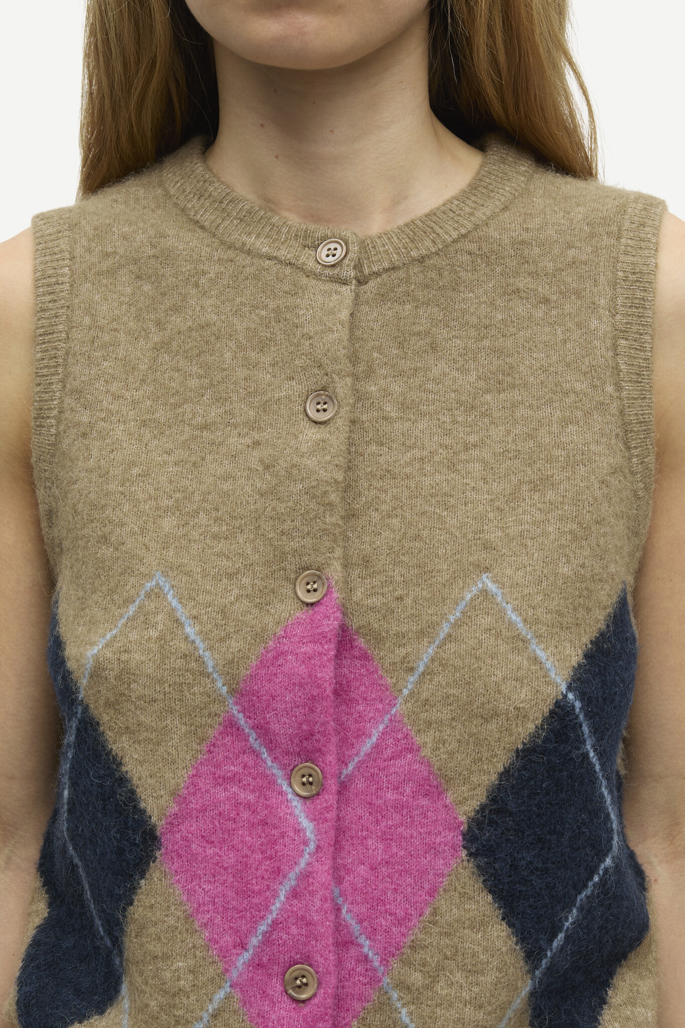 Samsoe Samsoe Sanoura vest Lead grey