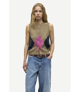 Samsoe Samsoe Sanoura vest Lead grey