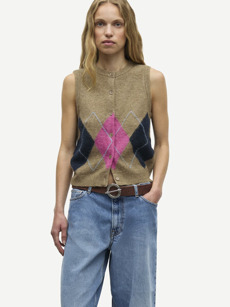 Samsoe Samsoe Sanoura vest Lead grey
