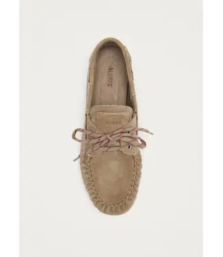 Alohas Rowan sporty suede Beige leather loafers