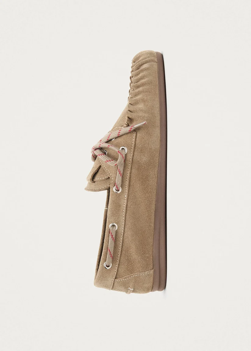 Alohas Rowan sporty suede Beige leather loafers