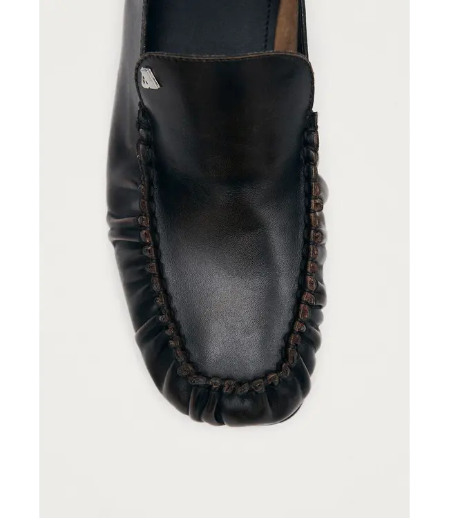 Alohas Gabe vintage effect Brown leather loafers