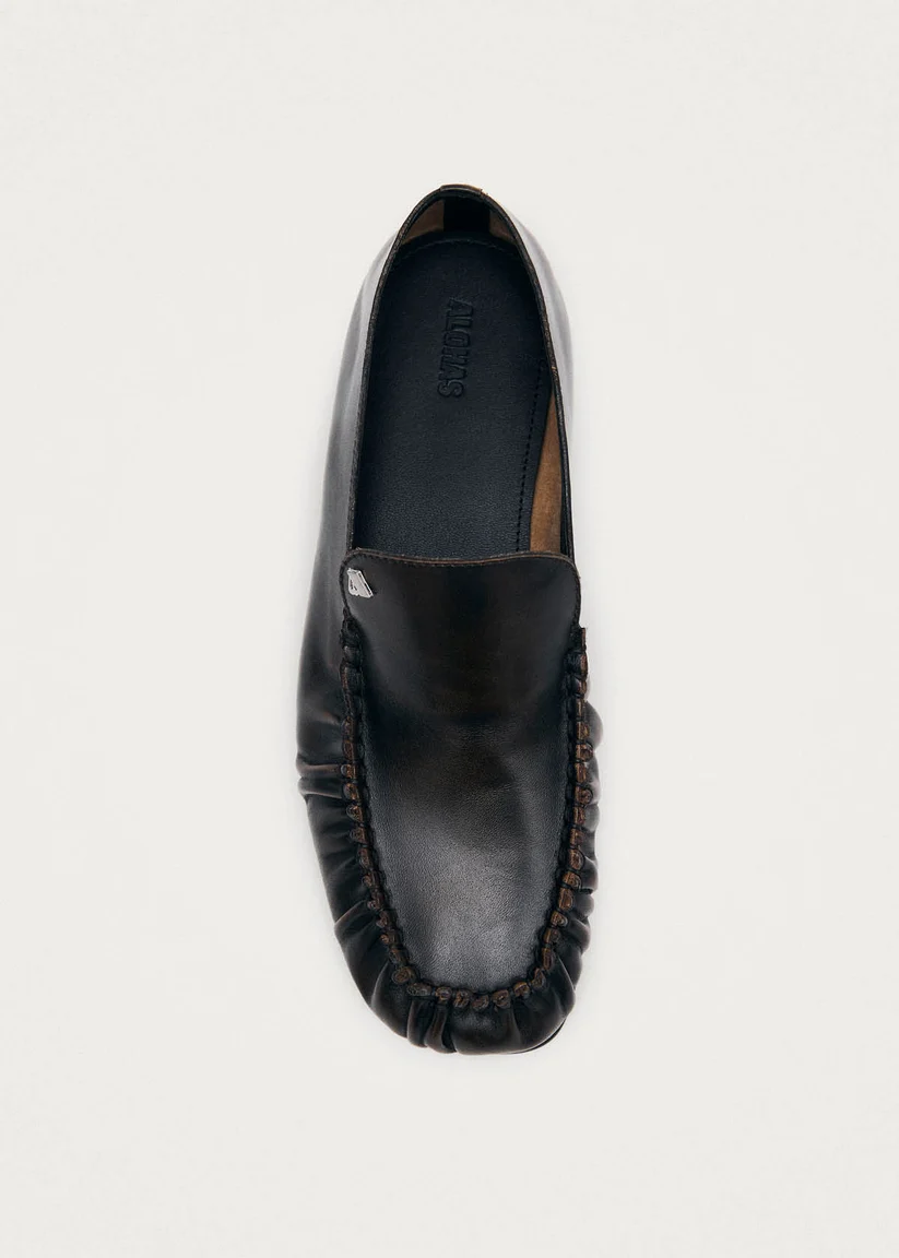 Alohas Gabe vintage effect Brown leather loafers