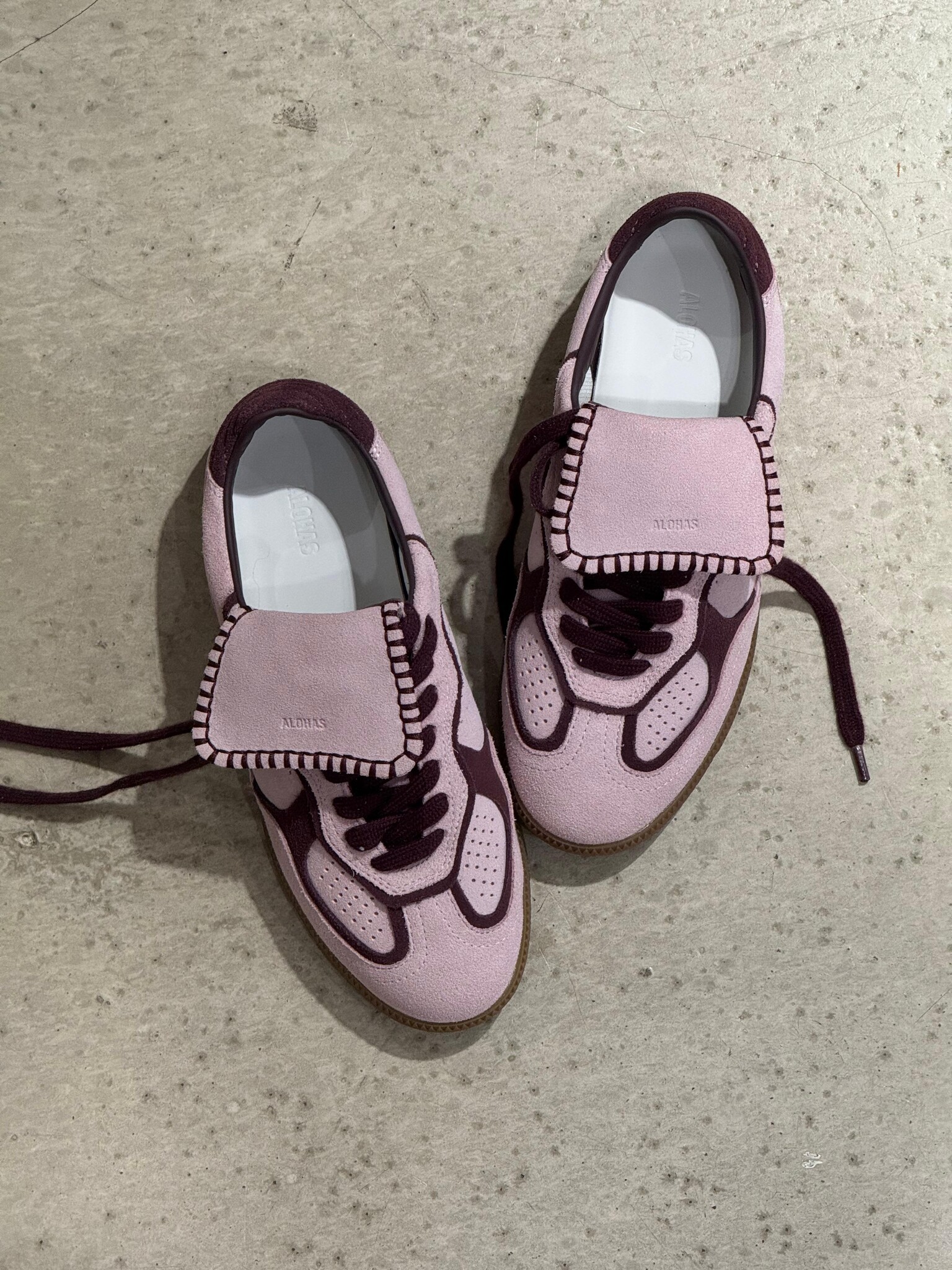 Alohas Tb.490 club suede Pink leather sneakers