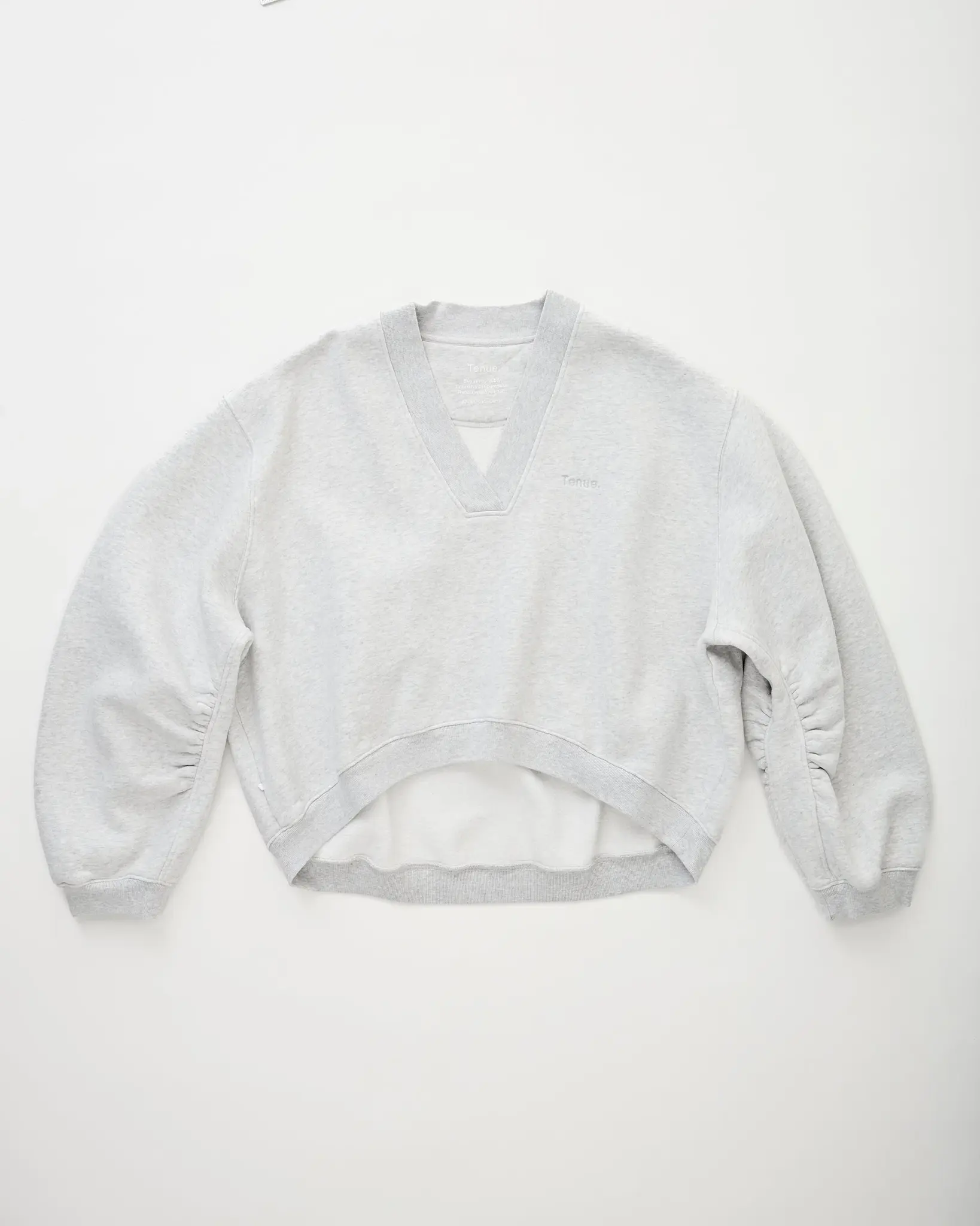 Tenue Quinn V-neck sweat Light grey melange