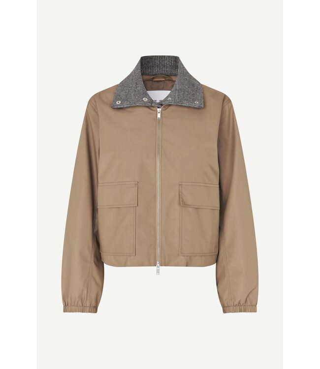 Samsoe Samsoe Sabianco jacket Lead grey