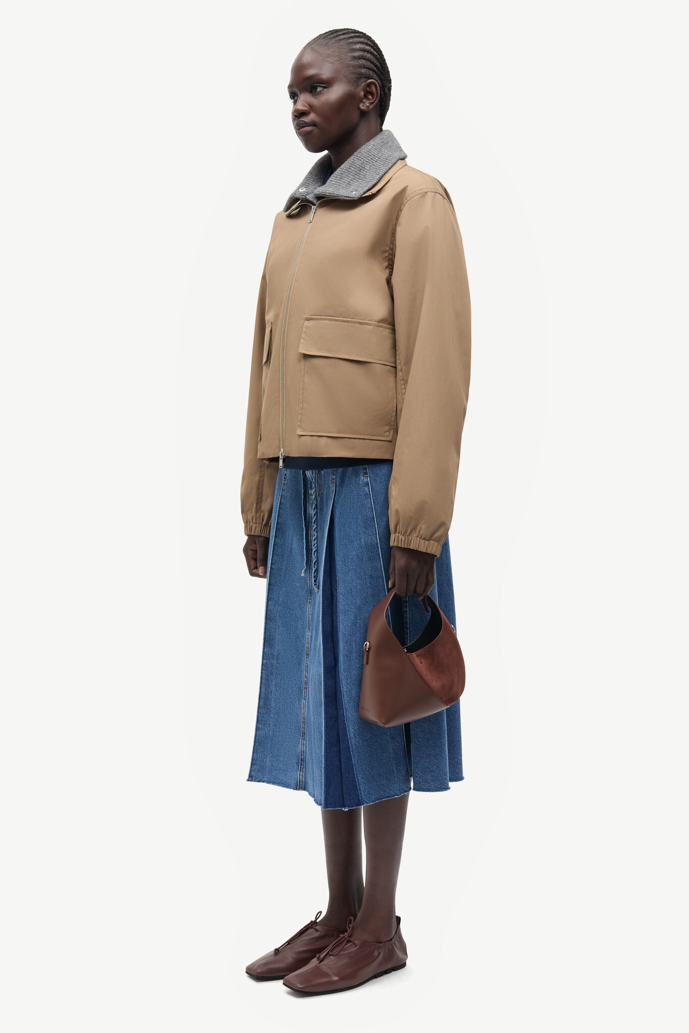 Samsoe Samsoe Sabianco jacket Lead grey