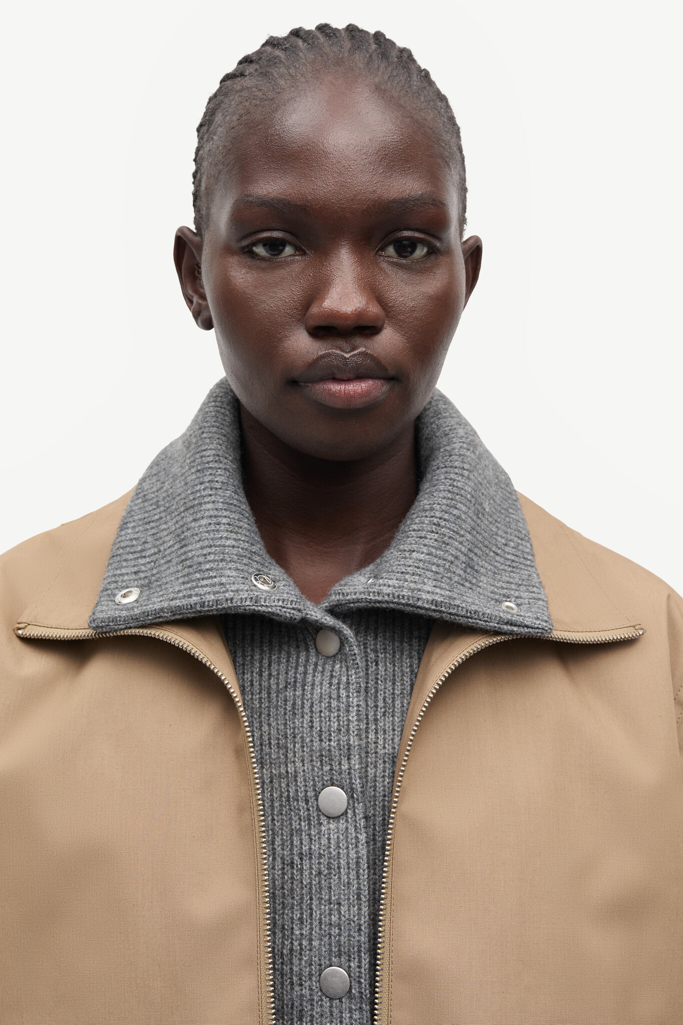 Samsoe Samsoe Sabianco jacket Lead grey