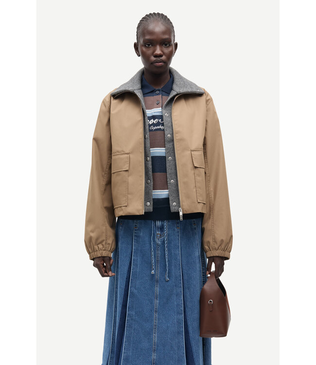 Samsoe Samsoe Sabianco jacket Lead grey