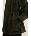 Arma Maeve lamb suede jacket Dark green