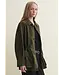 Arma Maeve lamb suede jacket Dark green