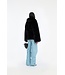 ROTATE Faux fur flared jacket Black
