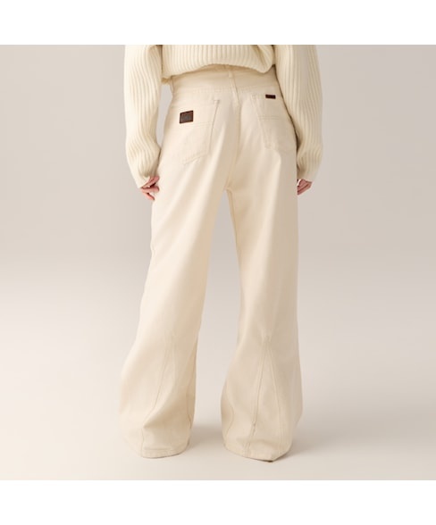 Lois Skater flare jeans Ecru wool Rinse
